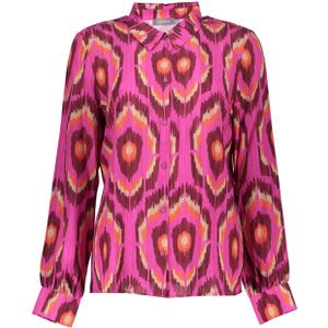 Geisha dames blouse met grafische print en lurex - 53635-20
