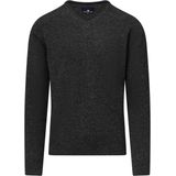 State of Art Heren trui blauw (Maat: S) - Mélange - Halslijn: V-hals,