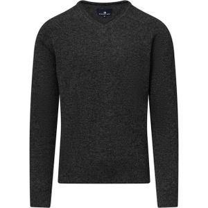 State of Art Heren trui blauw (Maat: S) - Mélange - Halslijn: V-hals,