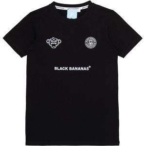 Black Bananas T-shirt zwart (Maat: 152) - Logo - Halslijn: Ronde hals,
