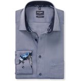 OLYMP - Luxor - Overhemd - Marineblauw - Modern Fit