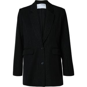 Selected Femme Blazer zwart (Maat: 36) - Streep