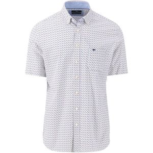 Fynch-Hatton Overhemd korte mouw paars (Maat: XL)