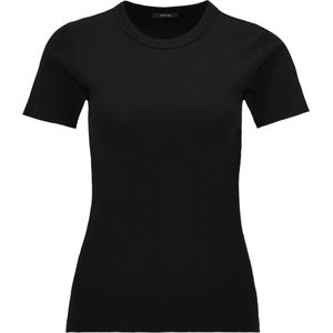 OPUS T-shirt zwart (Maat: 38) - Effen - Halslijn: Ronde hals,