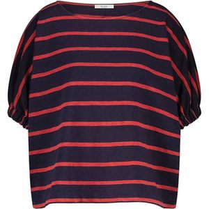 by-bar Trui blauw (Maat: L) - Streep - Halslijn: Ronde hals,