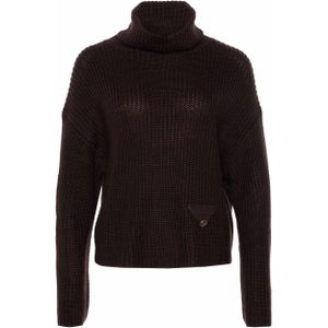 March23 Trui bruin (Maat: M) - Effen - Halslijn: Col,