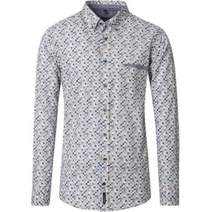 Casa Moda - Overhemd - Groen - Bedrukt - Lange Mouw - 100% Katoen - Poplin