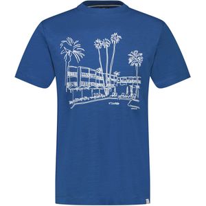 Lerros T-shirt blauw (Maat: 2XL) - Fotoprint - Halslijn: Ronde hals,