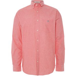 Gant Overhemd lange mouw roze (Maat: 4XL) - Effen