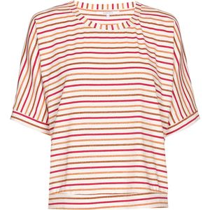 Xandres T-shirt rood (Maat: XL) - Streep - Halslijn: Ronde hals,