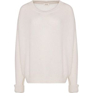 American Vintage Trui wit (Maat: M-L) - Effen - Halslijn: Ronde hals,