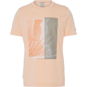 Cast Iron T-shirt oranje (Maat: 3XL) - Halslijn: Ronde hals,