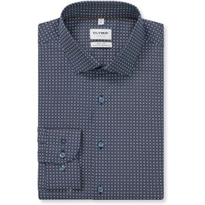 OLYMP - Level Five 24/Seven - Overhemd - Marineblauw - Body Fit