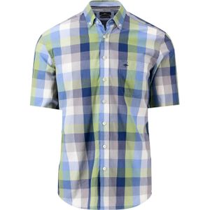 Fynch-Hatton Overhemd lange mouw groen (Maat: L) - Ruit