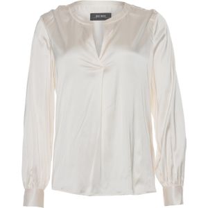 Mos Mosh Blouse ecru (Maat: S) - Effen - Halslijn: V-hals,