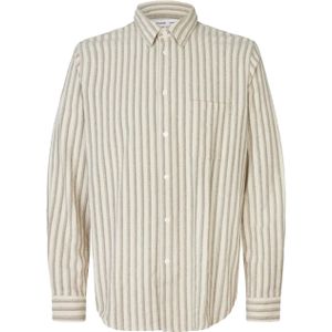 Samsøe Samsøe Overhemd lange mouw wit (Maat: XL) - Streep
