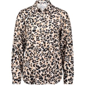 Betty & Co - Blouseshirt - Beige/Bruin - Dierenprint - Lange Mouw
