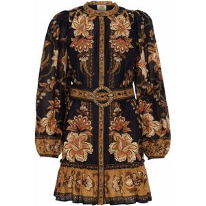 FARM Rio Dames jurk zwart (Maat: S) - Halslijn: Ronde hals,