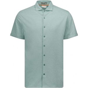 No Excess Overhemd korte mouw groen (Maat: XL) - Effen