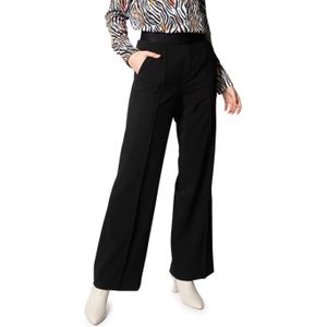 Stoffen broek met bandplooien, model 'AVA'