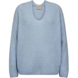 MOS MOSH - THORA - Oversized Gebreide Pullover - Met Ribboorden