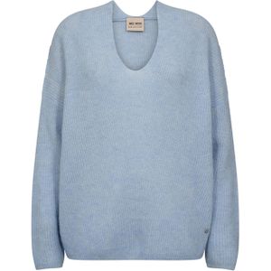 MOS MOSH - THORA - Oversized Gebreide Pullover - Met Ribboorden