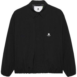 New Amsterdam Overshirt lange mouw zwart (Maat: M) - Tekst