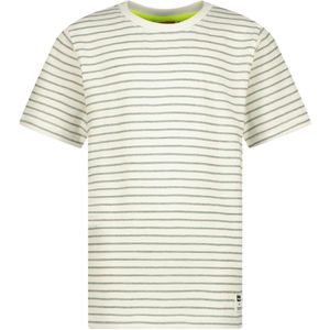 Vingino T-shirt wit (Maat: 140) - Streep - Halslijn: Ronde hals,