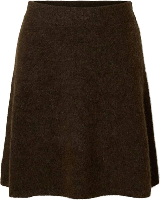 Wolmix - Gebreide Rok - High-waist - Elastische Tailleband - Regular Fit