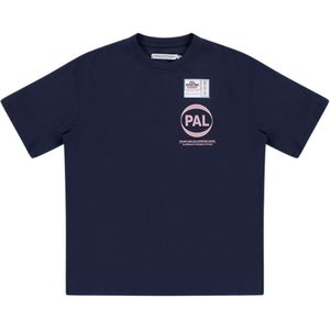 PAL Sporting Goods Heren t-shirt blauw (Maat: S) - Logo - Halslijn: Ronde hals,