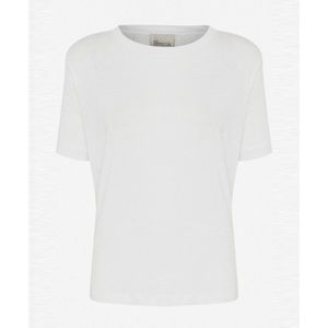 My Essential Wardrobe T-shirt wit (Maat: S) - Effen - Halslijn: Ronde hals,