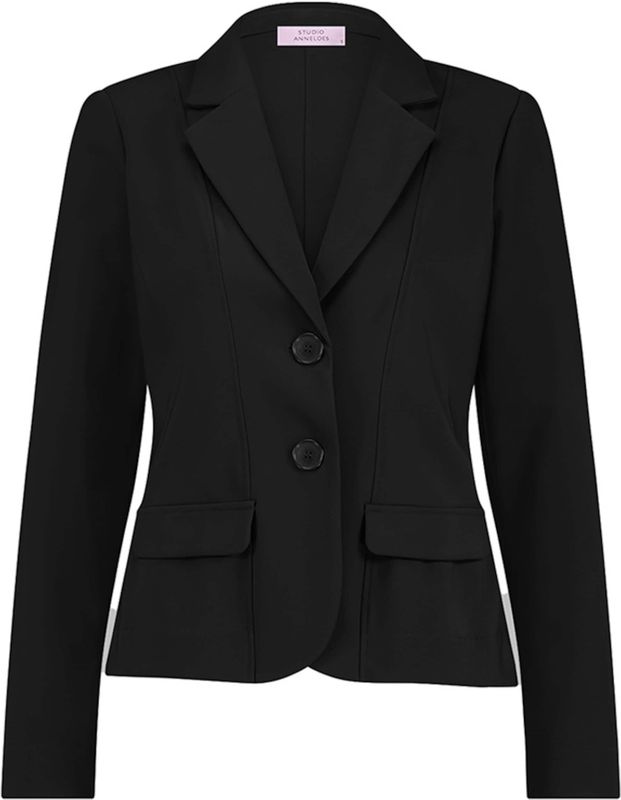 Studio Anneloes Blazer zwart (Maat: XXS) - Effen