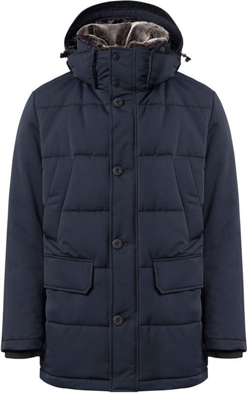 STRELLSON - Plaza - Gewatteerde Jas - Navy - Warm Gevoerd
