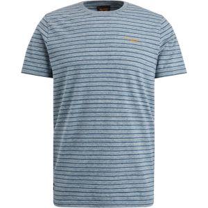 PME Legend T-shirt blauw (Maat: XL) - Streep - Halslijn: Ronde hals,