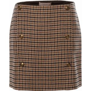 Twinset Dames rok beige (Maat: 42) - Ruit