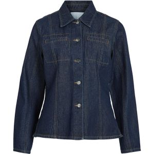 ROUGE EDIT - Blouse - Blauw - Denim - Lange Mouw