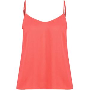 Expresso Blouse rood (Maat: 46) - Effen - Halslijn: V-hals,