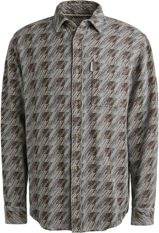 Cast Iron - Overhemd - Grijs - Heren - Lange Mouwen - Knoopsluiting
