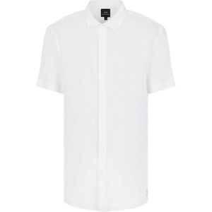 Armani Exchange Overhemd lange mouw wit (Maat: L) - Effen