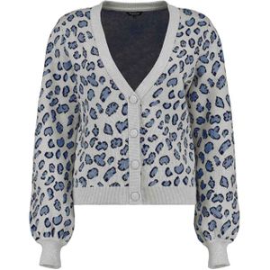 Bloomings - Vest - Zilver - V-hals - Leopard