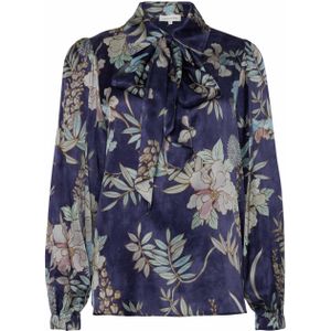 Dea Kudibal Blouse paars (Maat: L) - Halslijn: Kraag,