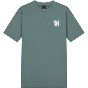 NIK & NIK T-shirt groen (Maat: 140) - Tekst - Halslijn: Ronde hals,