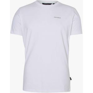 Airforce T-shirt wit (Maat: L) - Tekst - Halslijn: Ronde hals,