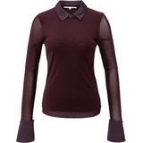 YAYA Top lange mouw 01-709346-511 Paars