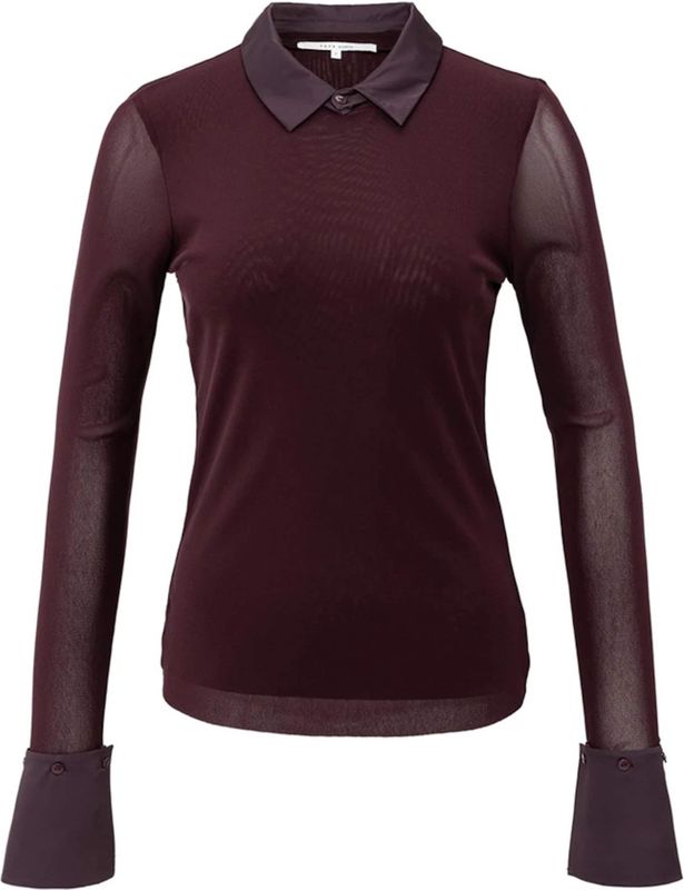 YAYA Top lange mouw 01-709346-511 Paars