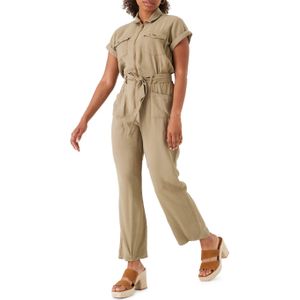 Garcia O40085_ladies jumpsuit groen (Maat: M) - Halslijn: Kraag,