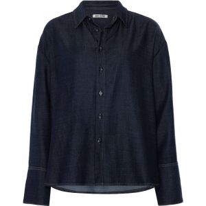 MAC - Lange Mouw Blouse - Blauw - M