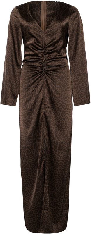 Bolina Island Dames jurk bruin (Maat: S) - Halslijn: V-hals,