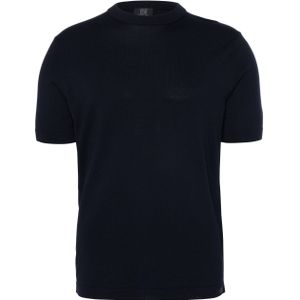 Genti Heren t-shirt blauw (Maat: XL) - Effen - Halslijn: Ronde hals,