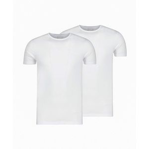 Slater T-shirt wit (Maat: XL) - Effen - Halslijn: Ronde hals,